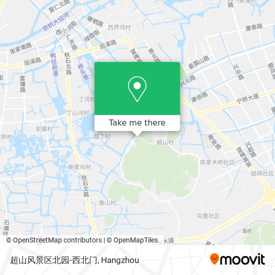 超山风景区北园-西北门 map