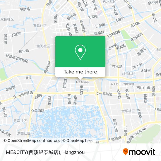 ME&CITY(西溪银泰城店) map