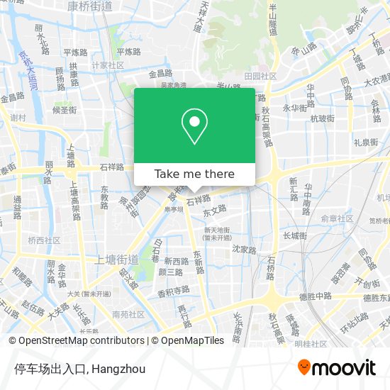 停车场出入口 map