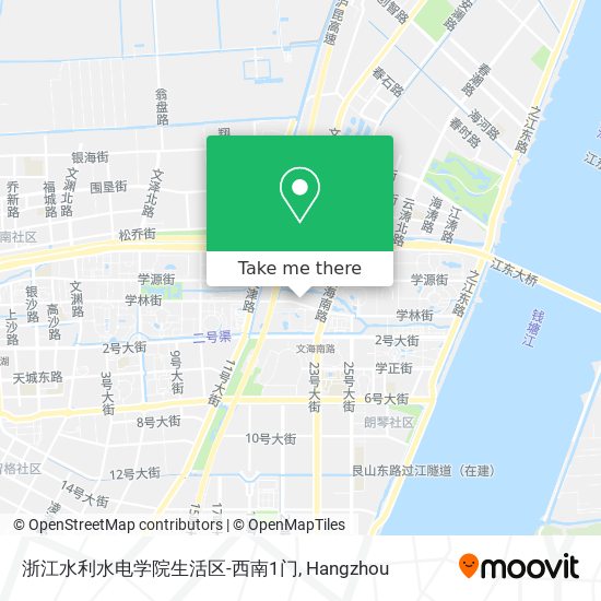 浙江水利水电学院生活区-西南1门 map