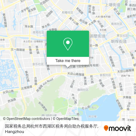 国家税务总局杭州市西湖区税务局自助办税服务厅 map