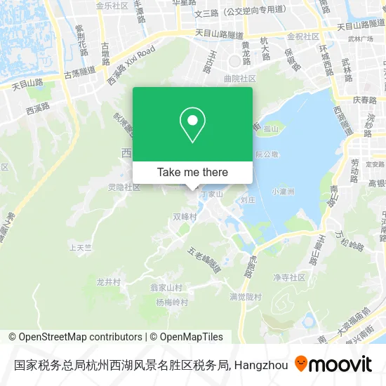 国家税务总局杭州西湖风景名胜区税务局 map