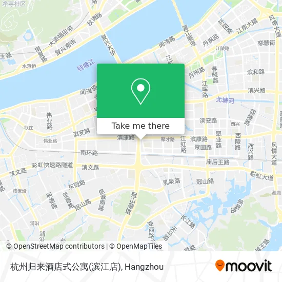 杭州归来酒店式公寓(滨江店) map