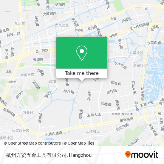 杭州方贸五金工具有限公司 map
