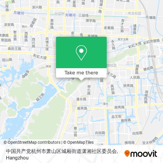 中国共产党杭州市萧山区城厢街道潇湘社区委员会 map