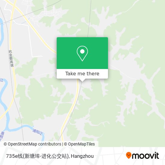 735e线(新塘埠-进化公交站) map