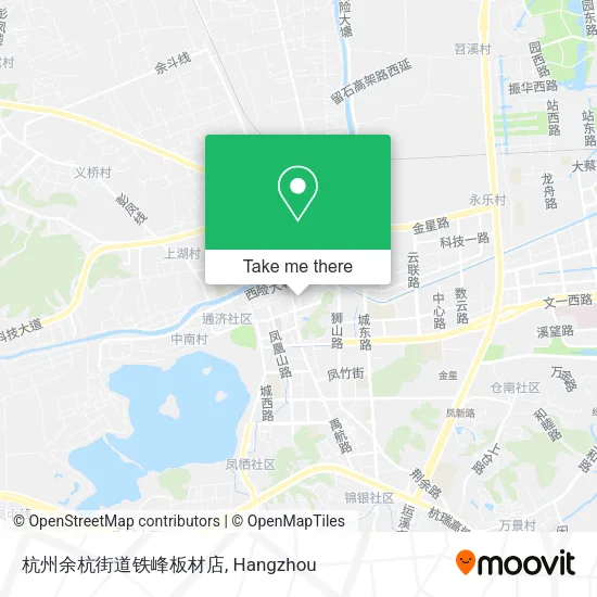 杭州余杭街道铁峰板材店 map