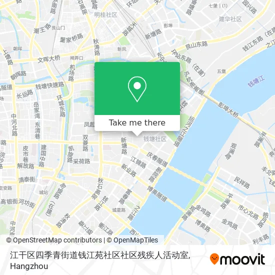 江干区四季青街道钱江苑社区社区残疾人活动室 map