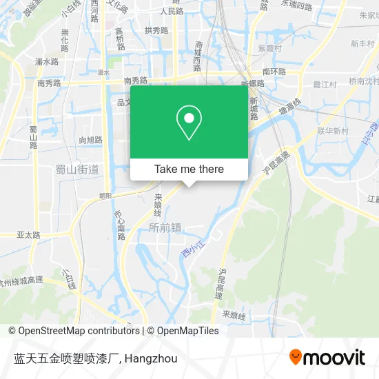 蓝天五金喷塑喷漆厂 map