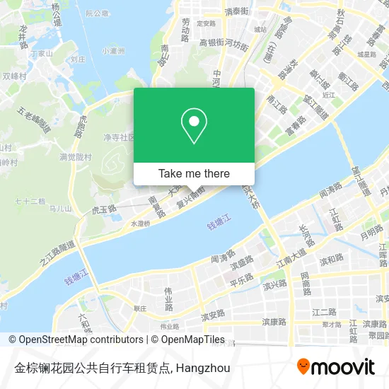 金棕镧花园公共自行车租赁点 map