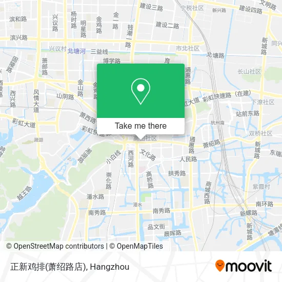 正新鸡排(萧绍路店) map