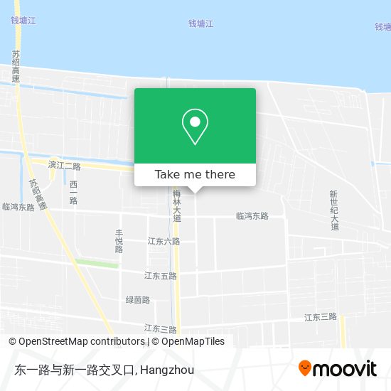 东一路与新一路交叉口 map