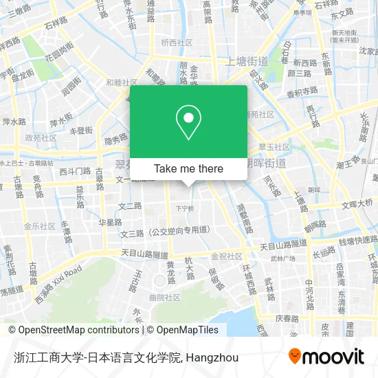 浙江工商大学-日本语言文化学院 map