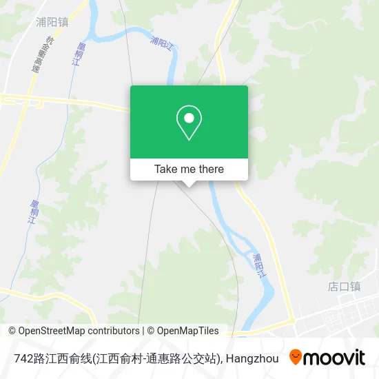 742路江西俞线(江西俞村-通惠路公交站) map