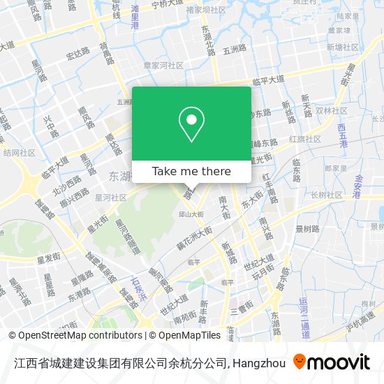 江西省城建建设集团有限公司余杭分公司 map