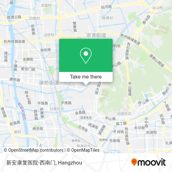 新安康复医院-西南门 map