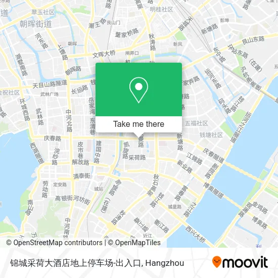锦城采荷大酒店地上停车场-出入口 map