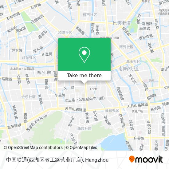 中国联通(西湖区教工路营业厅店) map