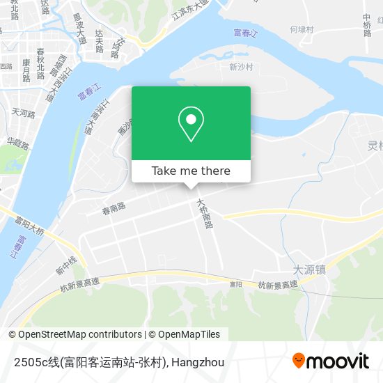 2505c线(富阳客运南站-张村) map