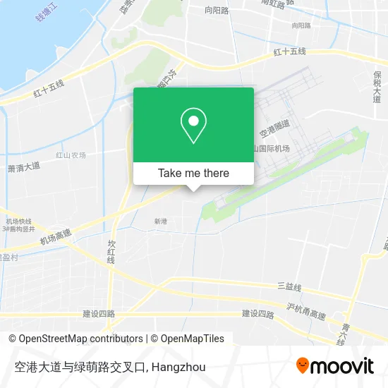 空港大道与绿萌路交叉口 map