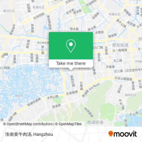 淮南黄牛肉汤 map