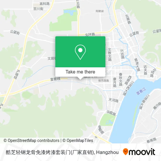 酷芝轻钢龙骨免漆烤漆套装门(厂家直销) map