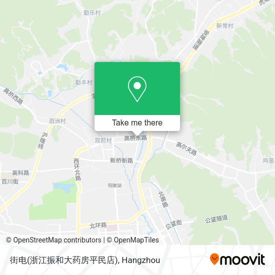 街电(浙江振和大药房平民店) map