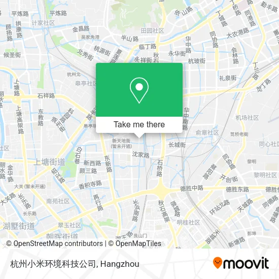 杭州小米环境科技公司 map
