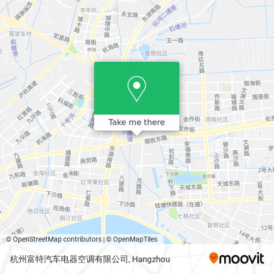 杭州富特汽车电器空调有限公司 map