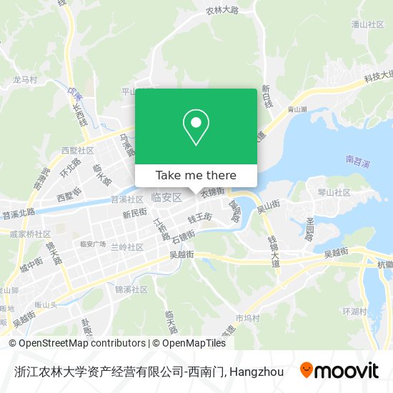浙江农林大学资产经营有限公司-西南门 map