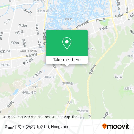精品牛肉面(杨梅山路店) map