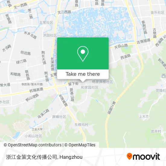 浙江金策文化传播公司 map