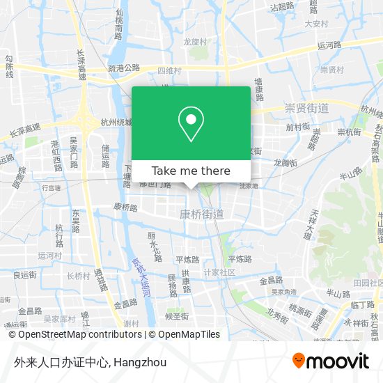 外来人口办证中心 map