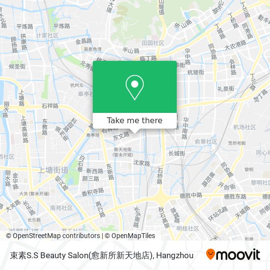 束素S.S Beauty Salon(愈新所新天地店) map