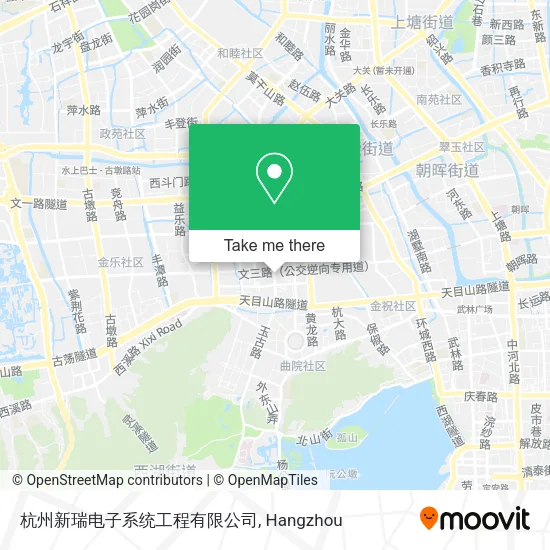 杭州新瑞电子系统工程有限公司 map