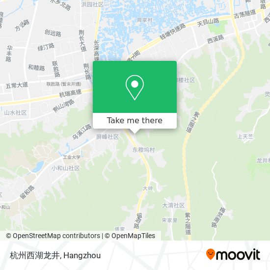 杭州西湖龙井 map