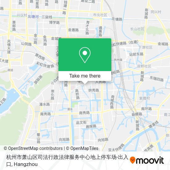 杭州市萧山区司法行政法律服务中心地上停车场-出入口 map