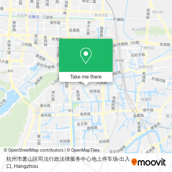 杭州市萧山区司法行政法律服务中心地上停车场-出入口 map