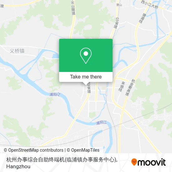 杭州办事综合自助终端机(临浦镇办事服务中心) map