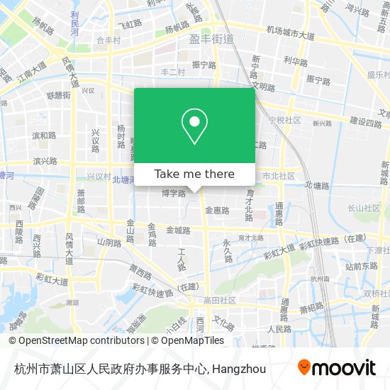 杭州市萧山区人民政府办事服务中心 map
