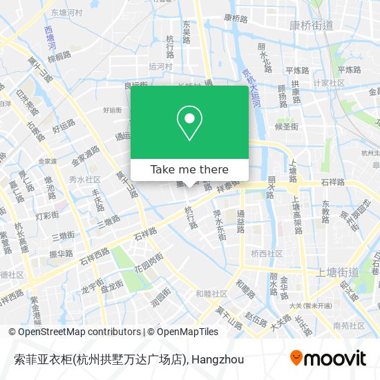 索菲亚衣柜(杭州拱墅万达广场店) map