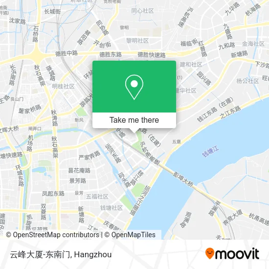 云峰大厦-东南门 map