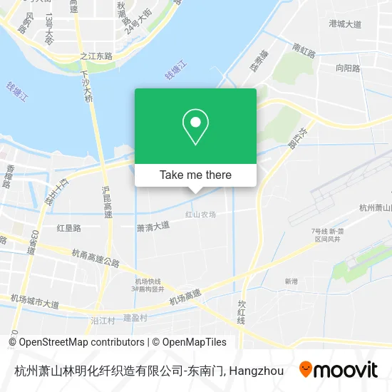 杭州萧山林明化纤织造有限公司-东南门 map