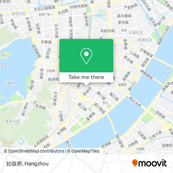 始版桥 map