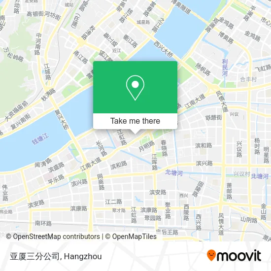 亚厦三分公司 map