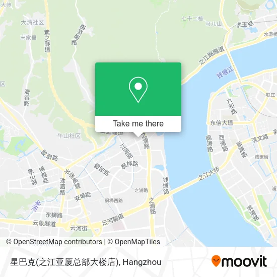 星巴克(之江亚厦总部大楼店) map