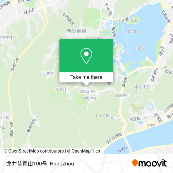 龙井翁家山100号 map