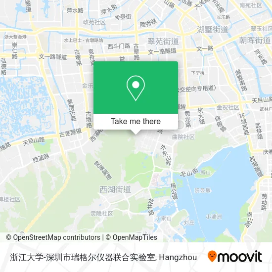 浙江大学-深圳市瑞格尔仪器联合实验室 map