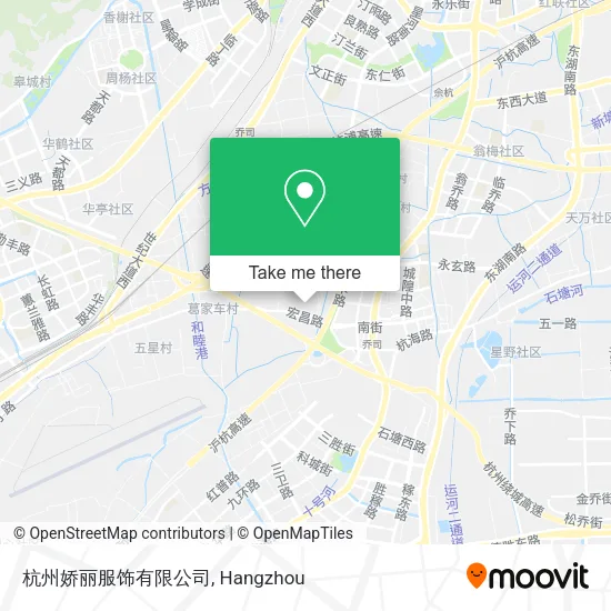 杭州娇丽服饰有限公司 map