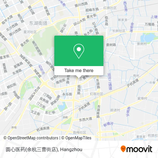 圆心医药(余杭三曹街店) map